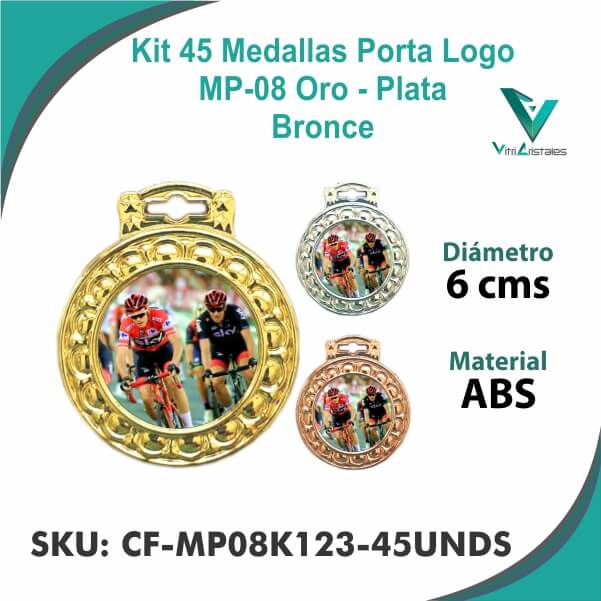 Medallas Porta Logo CF-MP08K123-45UNDS Medallas Porta Logo CF-MP08K123-45UNDS