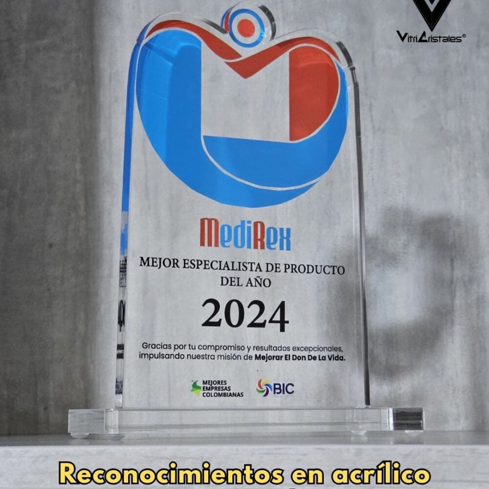 Placas de reconocimiento en acrilico empresas