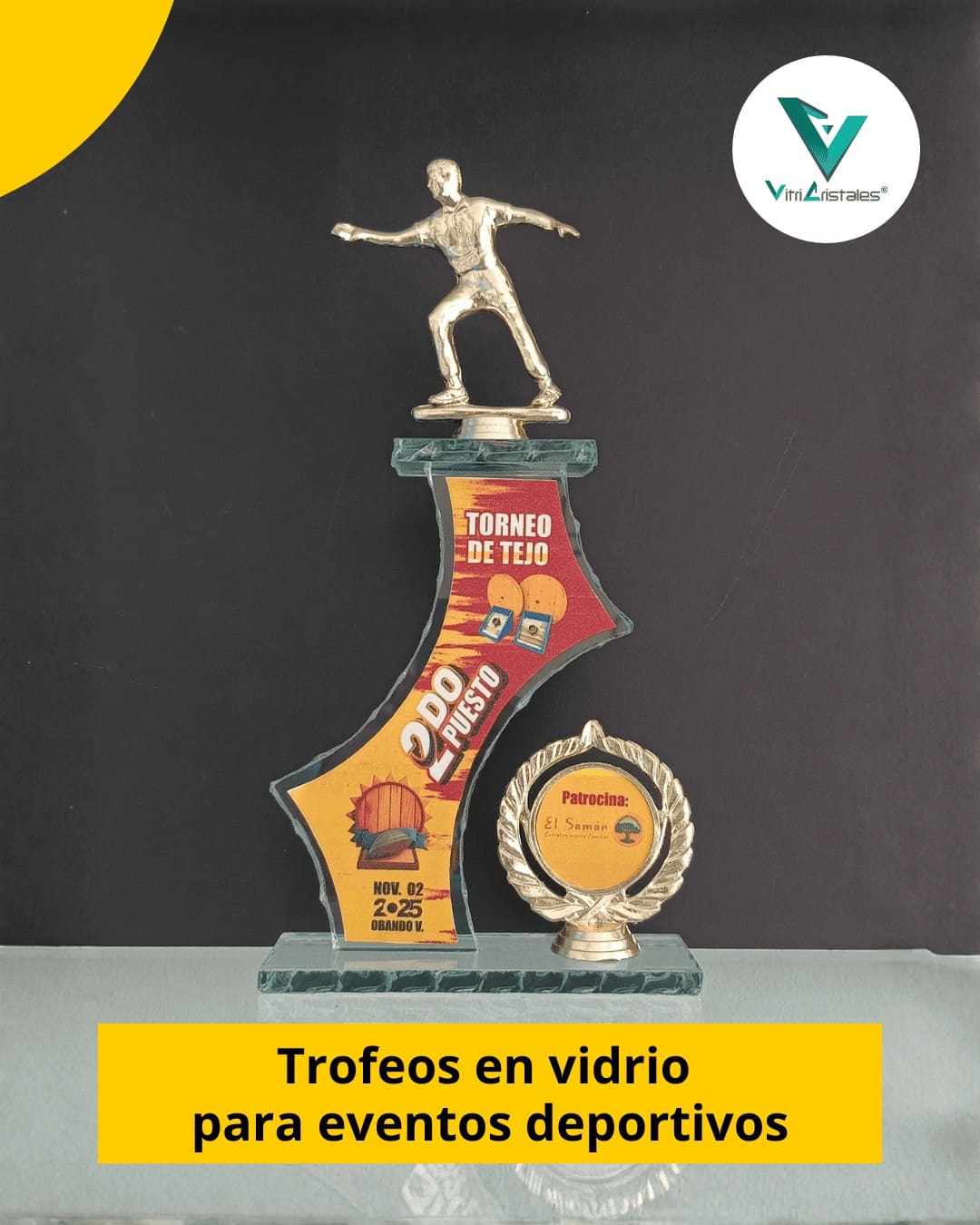 Trofeos en vidrio para premiaciones