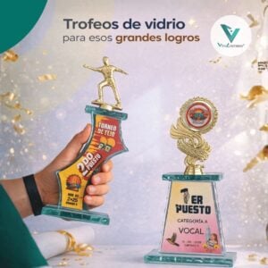 Trofeos para premiaciones en vidrio