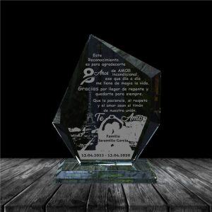 placa en vidrio para regalo de aniversario forma epsilon placa en vidrio para regalo de aniversario forma epsilon